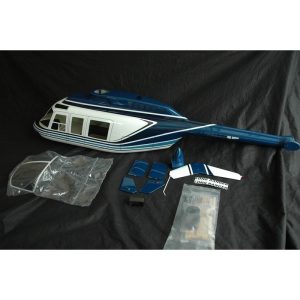 magasin Meilleur prix 👏 Heli-Scale Long Jet Ranger FUNKEY Classe 600 “Bleu” 🎁 11