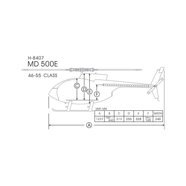 Coupon 🛒 Heli-Scale Hughes MD500E FUNKEY “Bretling” Classe 600 🔔 1