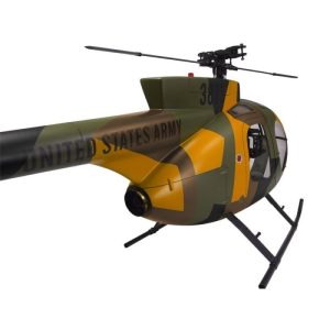 Vente flash 🎁 Heli-Scale Hughes 500D FUNKEY “Camouflage Armée” Classe 600 ⌛ 13