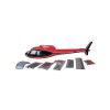 Remise 🧨 Heli-Scale AS-350 “noir/blanc/rouge” Classe 450 😍 14