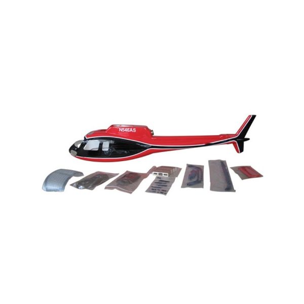 Remise 🧨 Heli-Scale AS-350 “noir/blanc/rouge” Classe 450 😍 1