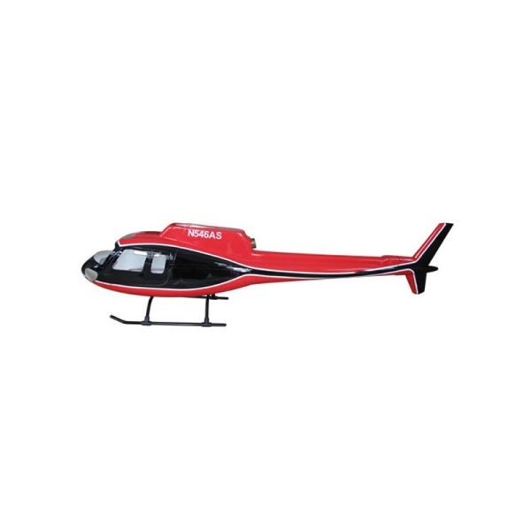 Remise 🧨 Heli-Scale AS-350 “noir/blanc/rouge” Classe 450 😍 3