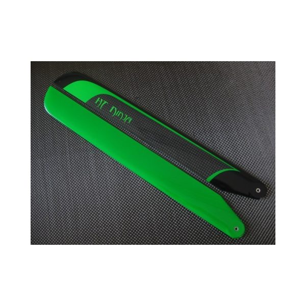 Coupon 🧨 Heli-Scale 2 Pales Helitec Ninja Neon Vert 430mm Symétriques 😉 1