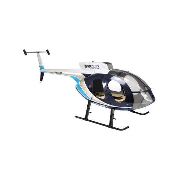 Meilleure affaire ⌛ Heli-Scale Hughes 500E FUNKEY “SHERIFF” Bleu Classe 600 🛒 4