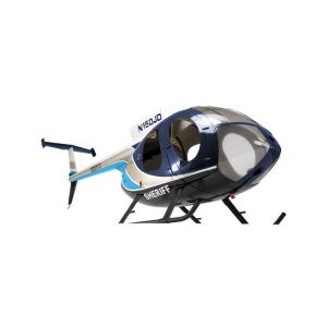 Meilleure affaire ⌛ Heli-Scale Hughes 500E FUNKEY “SHERIFF” Bleu Classe 600 🛒 22