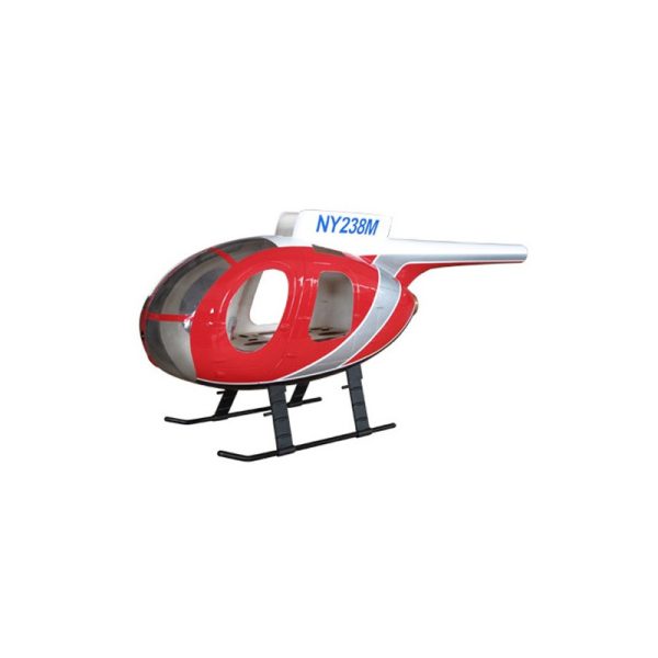 Offres 👏 Heli-Scale HUGHES 500D Police Rouge Classe 450 🤩 authentiques 1