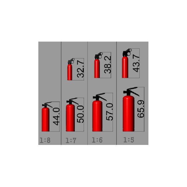 Prestation Et Rapide Meilleur prix 🔔 Heli-Scale Extincteur Pour Cockpit (1/5 – 6,6cm) 😀 1